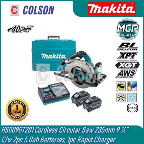 COLSON MAKITA 235 Mm 9 1 4 40Vmax Cordless Circular Saw HS009GT201