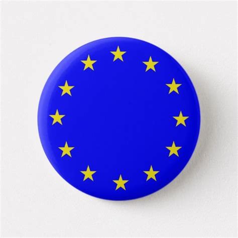 Eu European Flag 6 Cm Round Badge Uk European Flags