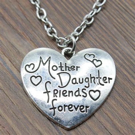 Wysiwyg Mother Daughter Friends Forever Pendant Necklace Fashion