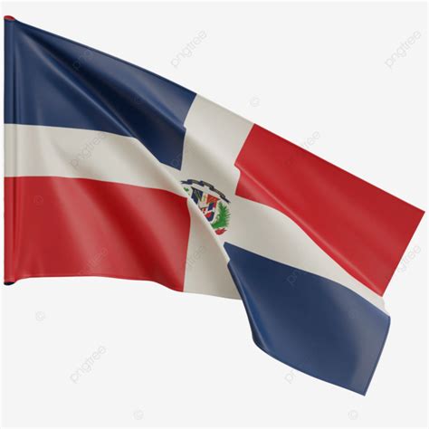 Bandera De Republica Dominicana Ondeando Png Bandera De Republica Dominicana Con Asta Bandera