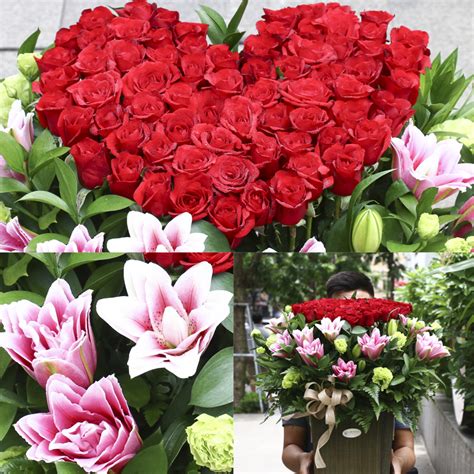 Heart shaped flower arrangement