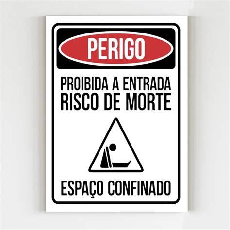 Placa De Aviso Perigo Proibida A Entrada Risco De Morte Mdf Shopee Brasil