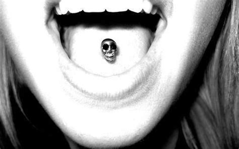 Piercing Tongue Piercing Cool Piercings Body Piercings