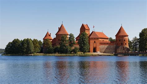 Castle Trakai Lithuania Castles Lake Hd Wallpaper Rare Gallery