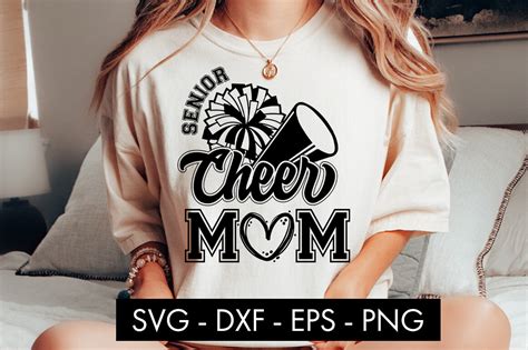 Senior Cheer Mom Svg Cut File Png Graphic By Freelingdesignhouse · Creative Fabrica