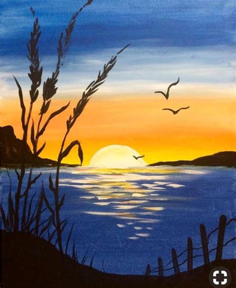 Painting Canvas Sunset Canvas Painting Sunset Landscape Painting