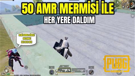 50 AMR MERMİSİ İLE HER YERE DALDIM BURAK GAME Pubg Mobile pubgmobile