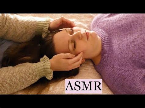 Asmr Relaxing Face Scalp Massage Hair Play Hair Brushing No Talking