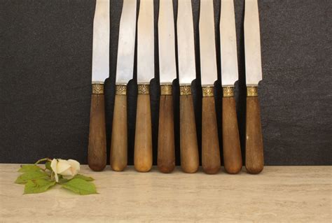 A Set Of Antique Bone Handled Knives French Knives Horn Handled