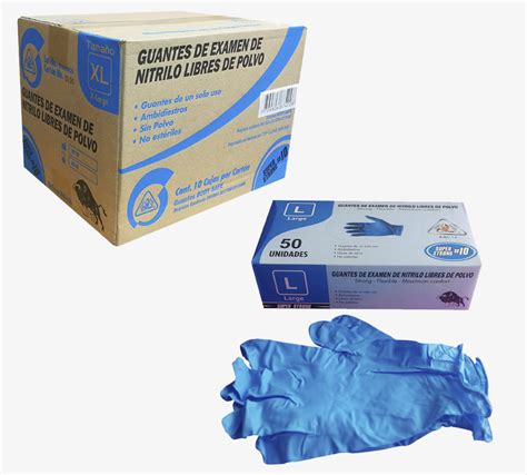 Guantes Nitrilo Azules Hd Super Strong Lagonsas