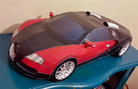 Bugatti Veyron Diy Papercraft Model Built By Motta Get And Build Yours