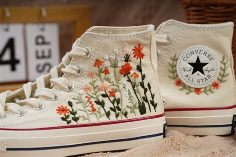 Converse Embroidered Shoesconverse Chuck Taylor 1970sconverse Custom