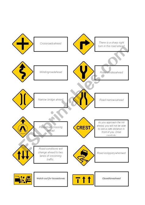 Usa Traffic Signs Road Signs Test Flash Cards Dmv Permit 56 Off