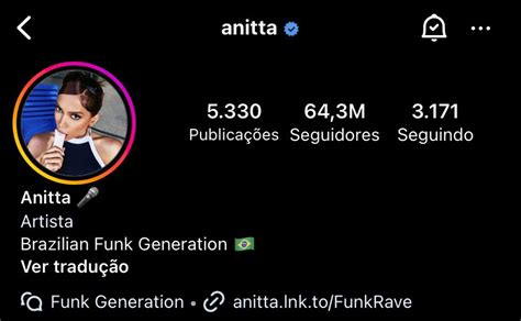 Anitta Update On Twitter Anitta Atualizou Sua Biografia No Instagram