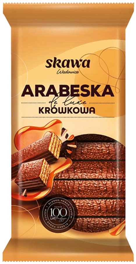 Chrupkie Wafelki Arabeska De Luxe Kr Wkowa Skawa G W Czekoladzie