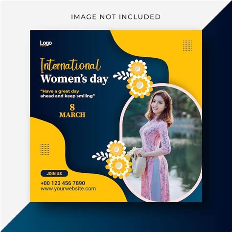 Premium Vector International Womens Day Social Media Post Design Template