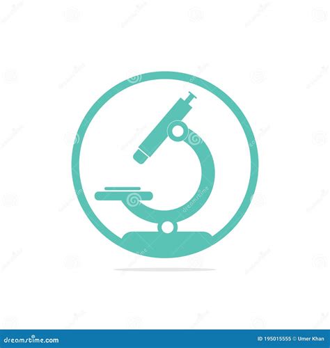 Microscope Logo Design Vector Illustration. Stock Vector - Illustration ...