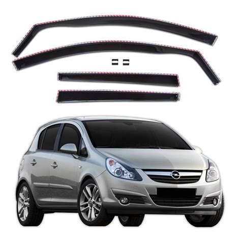 Deflecteurs d Air déflecteurs de vent Compatible avec Opel Corsa D