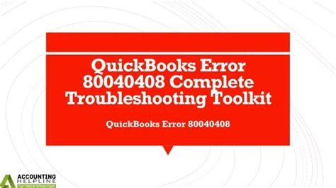 Ppt Here S Some Easy Techniques To Eliminate Quickbooks Error