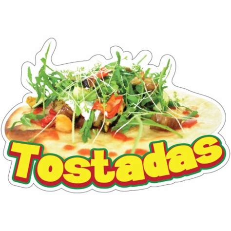 SignMission 12 In Tostadas Decal Concession Stand Food Truck Sticker