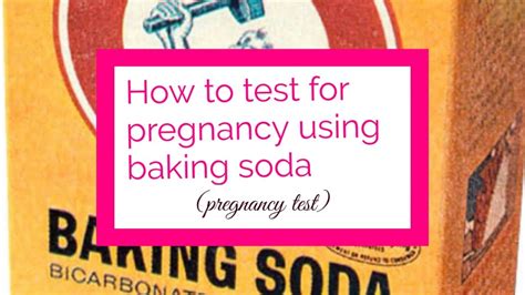 How To Test For Pregnancy Using Baking Soda Youtube