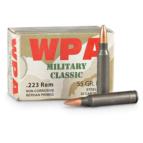 Wpa Military Classic 223 Hp 55 Grain 240 Rounds 215997 223