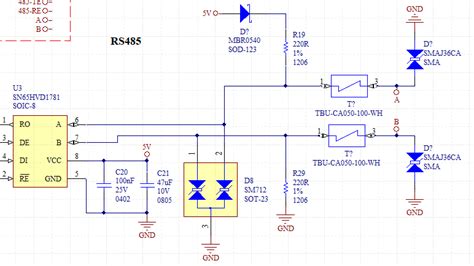 protection - Fault Protected RS485 circuit - Electrical Engineering ...