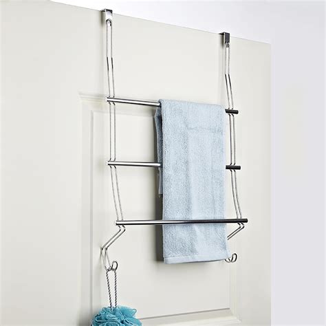 Idesign Classico Over Shower Door Towel Rack Towel Rack Shower Doors Over Door Towel Rack