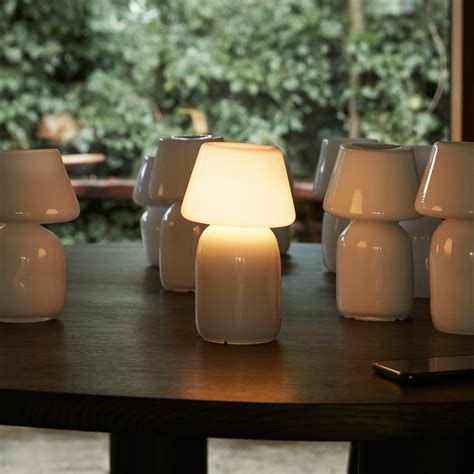 HAY Apollo bærbar genopladelig LED bordlampe i glas Lampegiganten dk