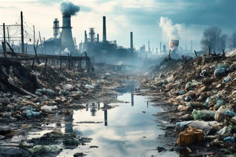 Premium AI Image Environmental Pollution Hazardous And Harmful Waste