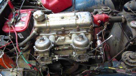 1962 Triumph Tr4 Engine Startup Youtube