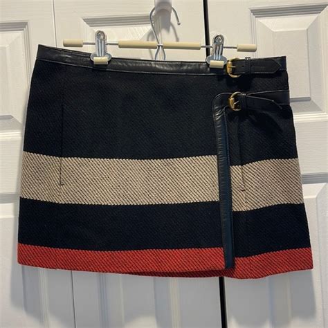 Gucci Skirts Gucci Wrap Wool Miniskirt Poshmark