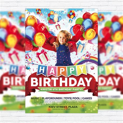 Birthday Party Flyer Templates Free – Atlanticcityaquarium.com