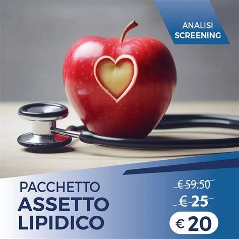 Pacchetto Analisi Screening ASSETTO LIPIDICO Pacchetti Salute Marilab