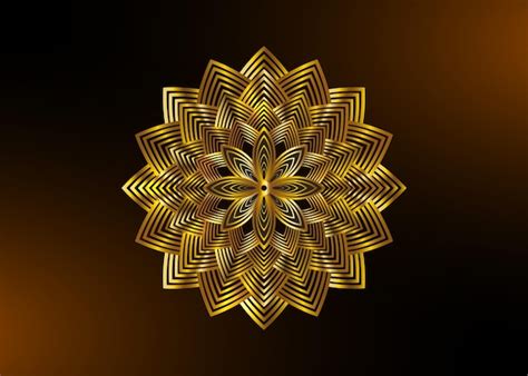 Mandala De Flor De L Tus De Ouro Semente Da Vida S Mbolo Geometria