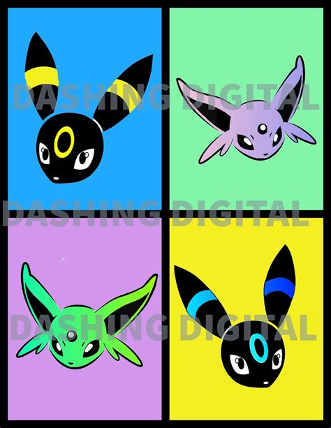 Shiny Espeon Umbreon - Etsy