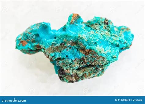 raw chrysocolla stone  white marble stock photo image  geological