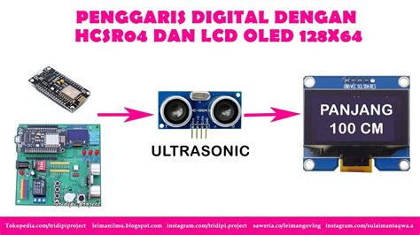 Cara Membuat Penggaris Digital Dengan Sensor Ultrasonic Dengan LCD OLED