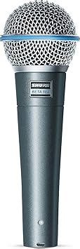 Shure BETA 58A Vocal Microphone Single Element Supercardioid Dynamic