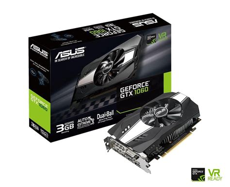 Asus GeForce GTX 1060 Phoenix Edition PH GTX1060 3G 3GB GDDR5 192 Bit