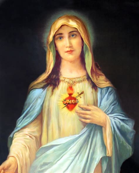 IMMACULATE HEART OF MARY - CATHOLIC PRINTS PICTURES - Catholic Pictures