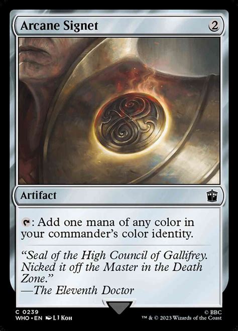 Arcane Signet Price From Mtg Doctor Who