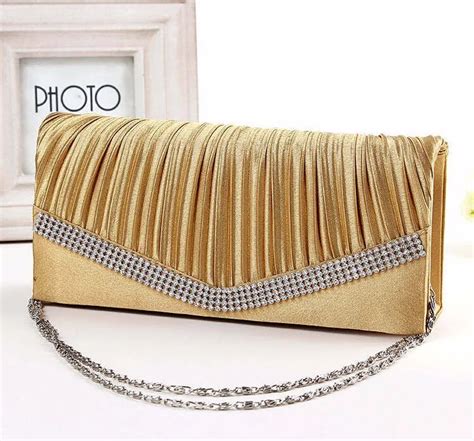 Womens Satin Clutch Evening Bag