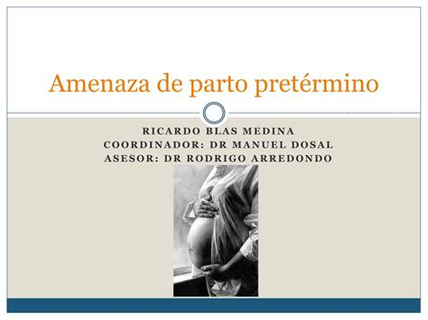 PPT Amenaza de parto pretérmino PowerPoint Presentation free