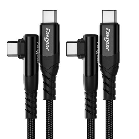 Fasgear Usb C To Usb C Cable Pack Ft W Type C To Type C Right