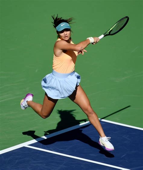 Emma Raducanu Wins First Round Match At Bnp Paribas Open In Indian Wells 03 09 2023 Hawtcelebs