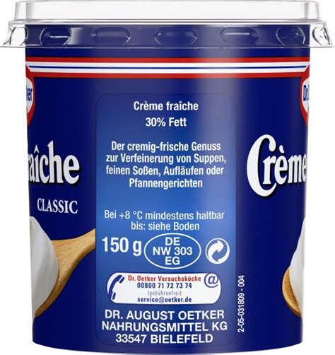 Dr Oetker Crème fraîche classic online kaufen bei combi de