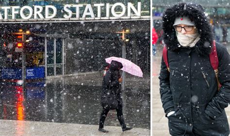 Snow In London Capital Hit As Latest Met Office Weather Forecast Gives