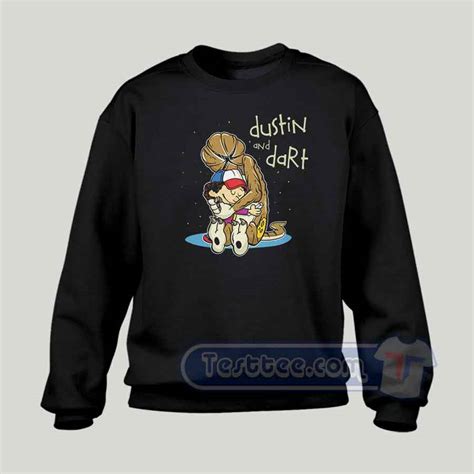 Dustin And Dart Graphic Sweatshirt | Graphic Tees Cheap