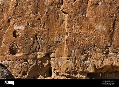 Petroglyphs Near Pueblo Bonito Anasazi Indian Ruins Chaco Culture